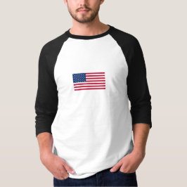 Camiseta básica de 3/4 mangas Raglan para hombres
