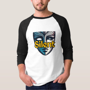 Camiseta básica de 3/4 mangas Raglan para hombres