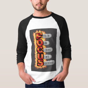 Camiseta básica de 3/4 mangas Raglan para hombres