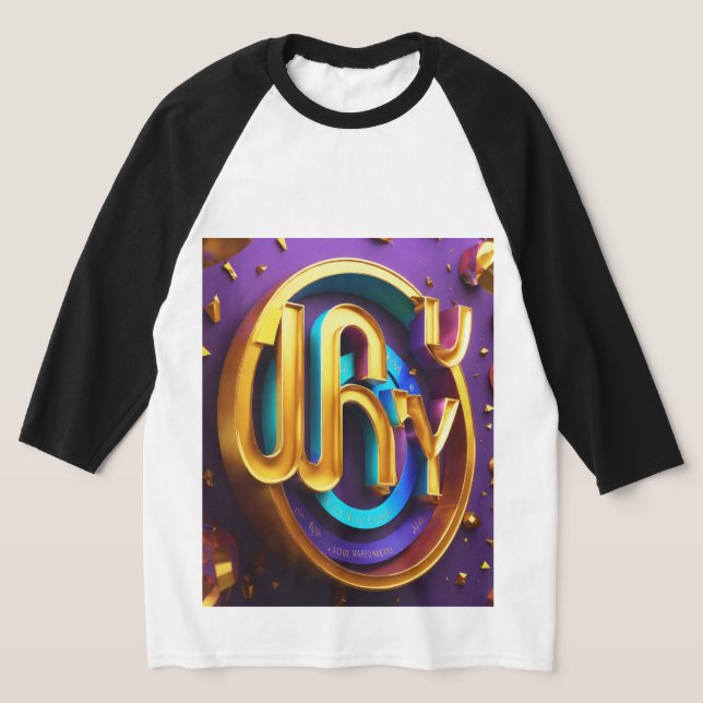 Camiseta básica de 3/4 mangas Raglan para hombres (Distribución)