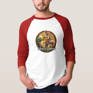 Camiseta básica de 3/4 mangas Raglan para hombres