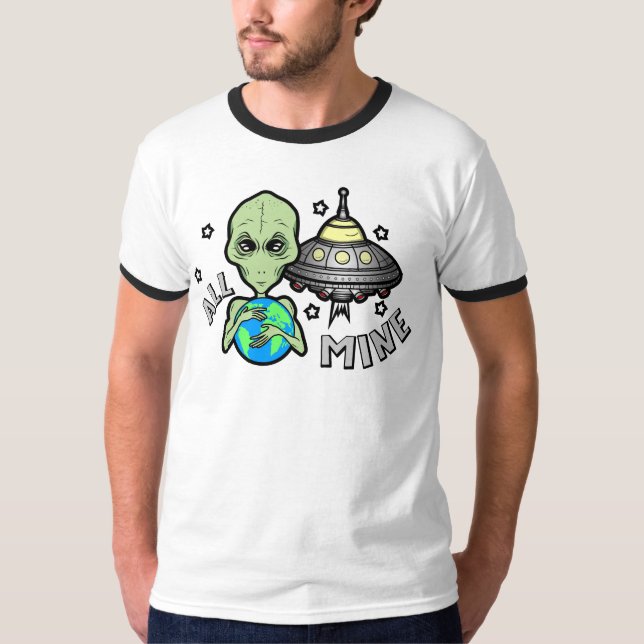 Camiseta básica de anillo Alien All Mine Men's (Anverso)