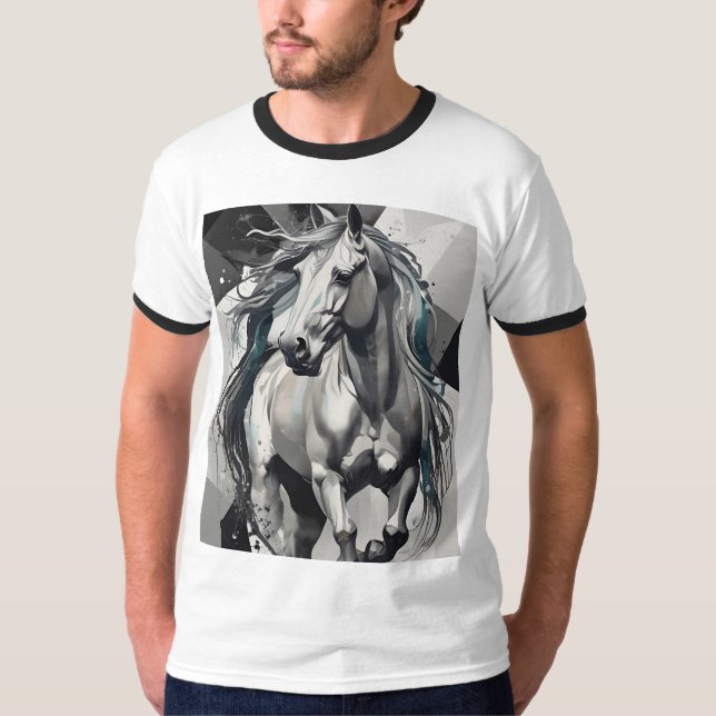 Camiseta básica de anillos para hombre (Anverso)