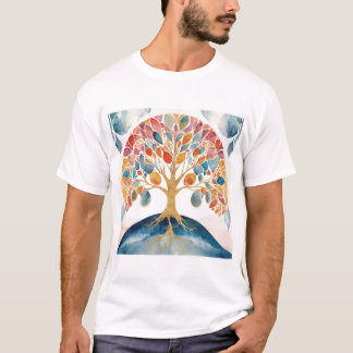 Camiseta básica de árbol de la vida