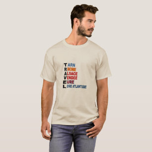 Camiseta básica de arena TRAVEL FRANCIA