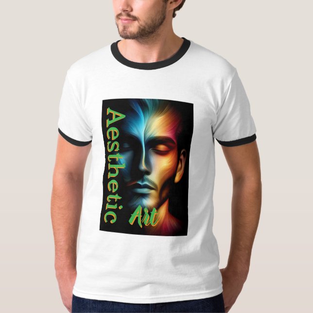 Camiseta básica de aro para hombre  (Anverso)