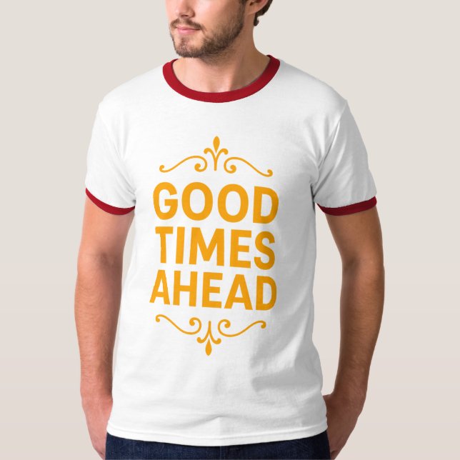 Camiseta básica de aro para hombre (Anverso)