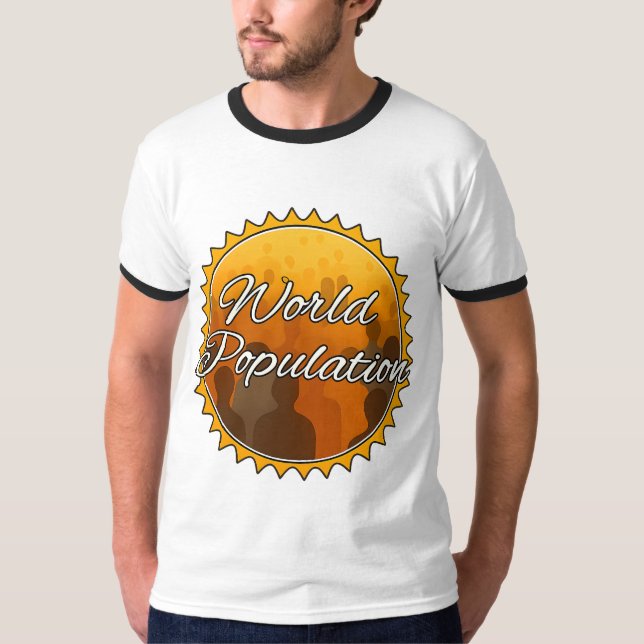 Camiseta básica de aro para hombre  (Anverso)