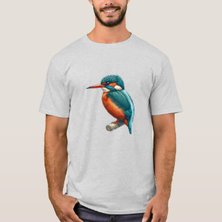 Camiseta básica de ave de Kingfisher