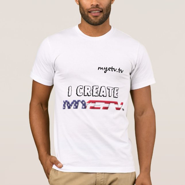 Camiseta básica de Bella Canvas de MYETV (Anverso)