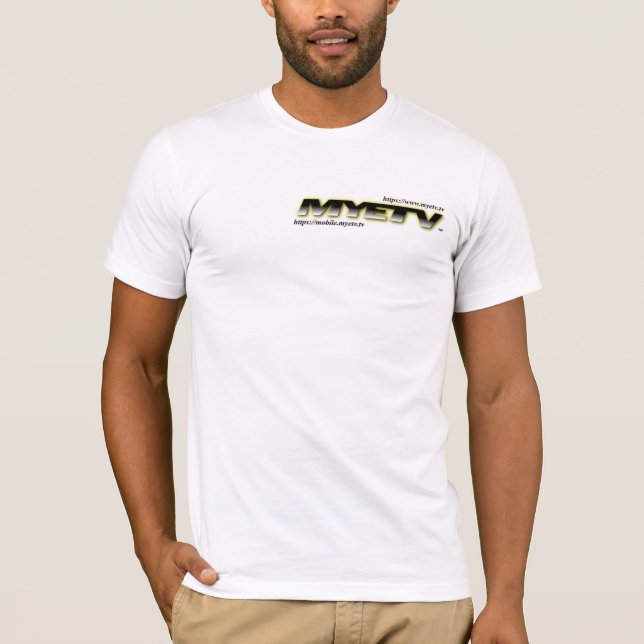 Camiseta básica de Bella Canvas de MYETV (Anverso)