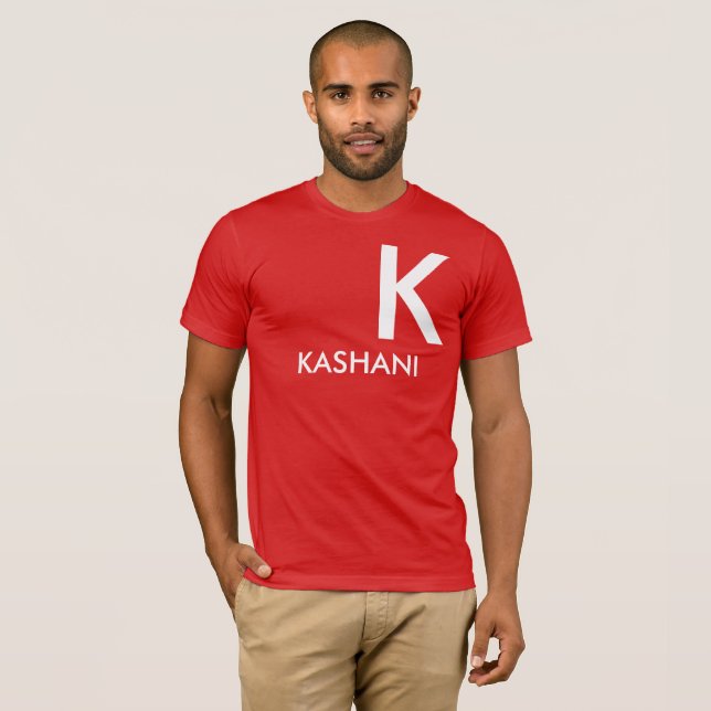 Camiseta básica de Bella Canvas masculina de KASHA (Anverso completo)