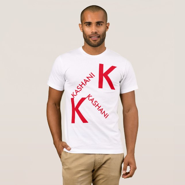 Camiseta básica de Bella Canvas masculina de KASHA (Anverso completo)