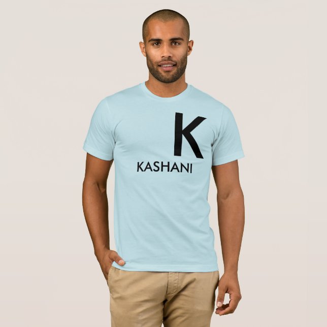 Camiseta básica de Bella Canvas masculina de KASHA (Anverso completo)