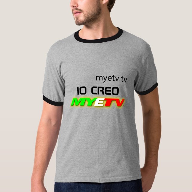 Camiseta básica de cantante masculina de MYETV (Anverso)