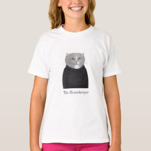 Camiseta básica de Chica GATO DE HOUSEKEEPER