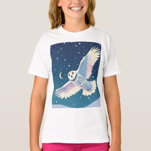 Camiseta básica de Chica Pastel Galaxy Owl