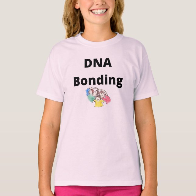 Camiseta básica de Chicas de enlace de ADN (Anverso)