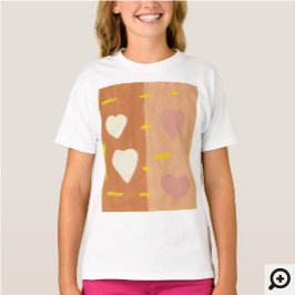 Camiseta básica de chicas de viento de amor