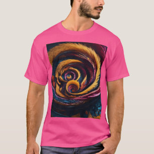 camiseta básica de color oscuro