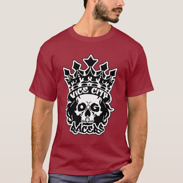 Camiseta básica de color para hombre (Anverso)