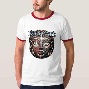 Camiseta básica de cuello de aro para hombre 