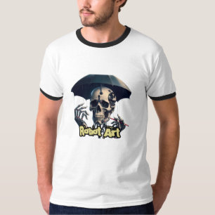 Camiseta básica de cuello de aro para hombre 