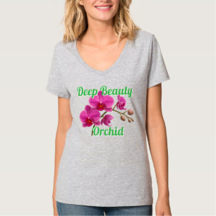 Camiseta básica de cuello en V para mujer