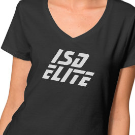 Camiseta básica de cuello en V para mujeres ISD El