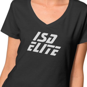 Camiseta básica de cuello en V para mujeres ISD El