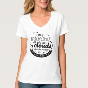 Camiseta básica de cuello V para mujeres