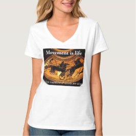 Camiseta básica de cuello V para mujeres