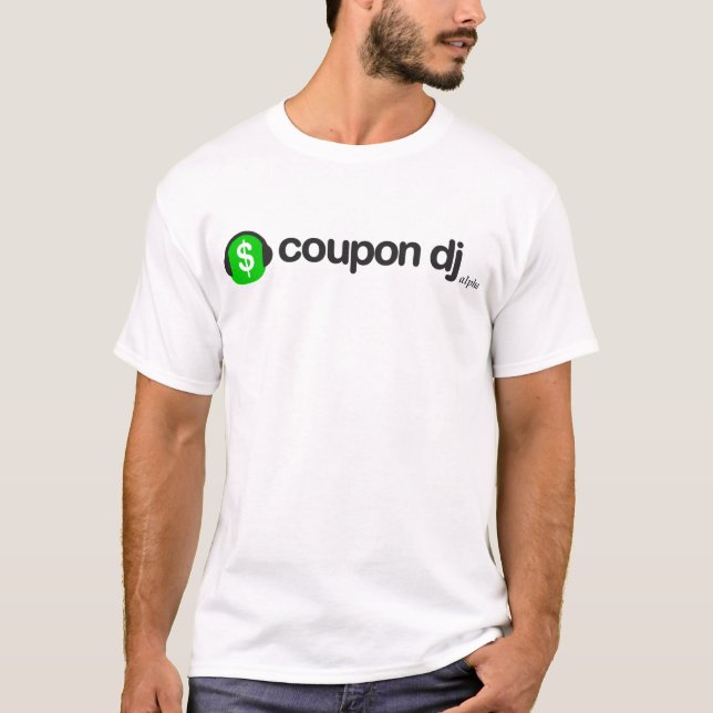 camiseta básica de DJ de la cupón (Anverso)