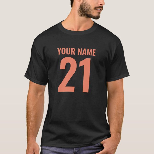Camiseta BÁSICA DE EDAD NUMBERED DE personalizable (Anverso)