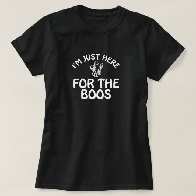Camiseta básica de fantasma de Halloween (Diseño del anverso)