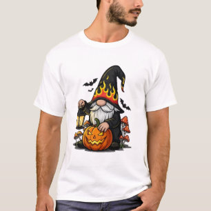 Camiseta básica de Gnome de Halloween