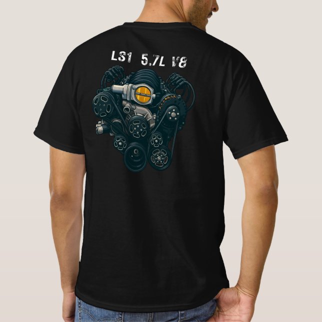 Camiseta básica de hombre (Reverso)