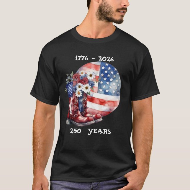 Camiseta básica de hombre 250 AÑOS (Anverso)