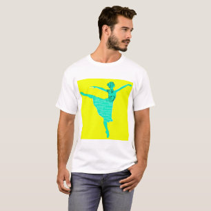 Camiseta básica de hombre Ballet Feliz Año Nuevo,