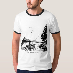 Camiseta básica de hombre con cuello de aro 