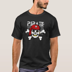 Camiseta básica de hombre diseño pirata