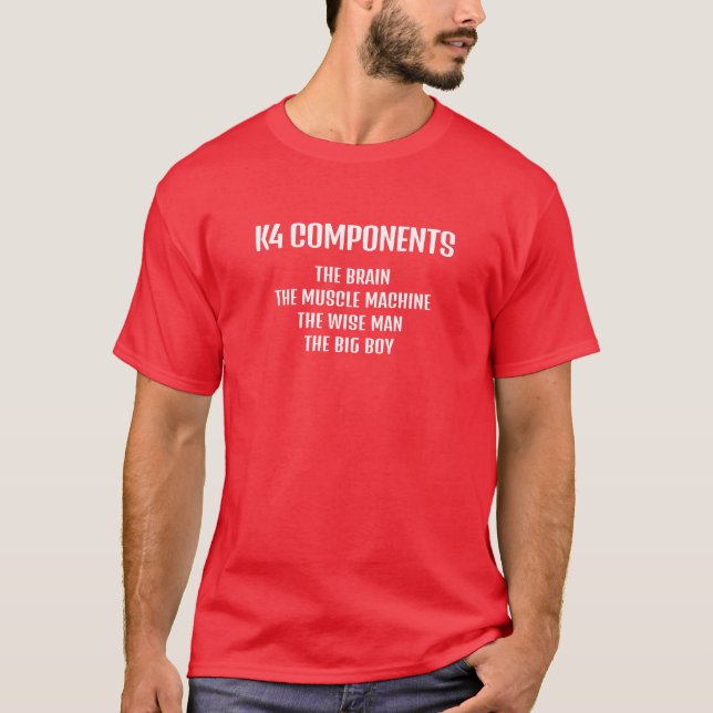 Camiseta básica de hombre | K4 Components (Anverso)