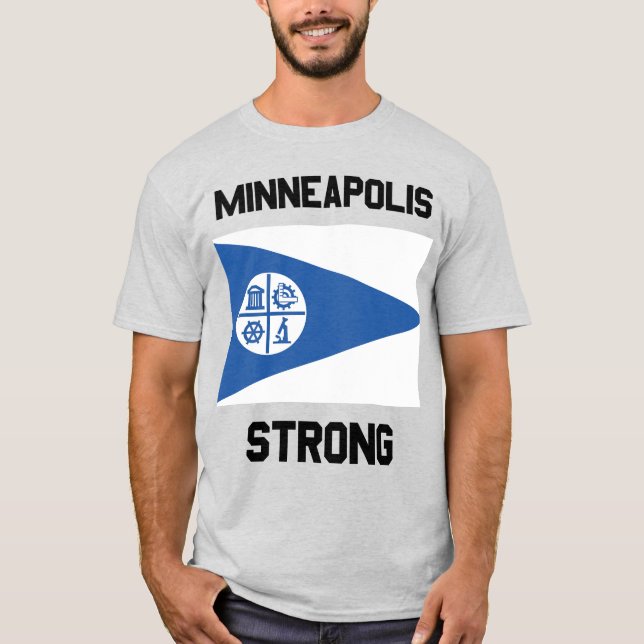 Camiseta básica de hombre Minneapolis Strong (Anverso)