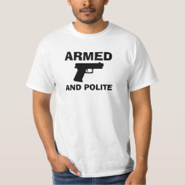 Camiseta básica de hombres ARMADOS y POLÍTICOS