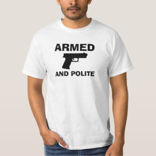 Camiseta básica de hombres ARMADOS y POLÍTICOS