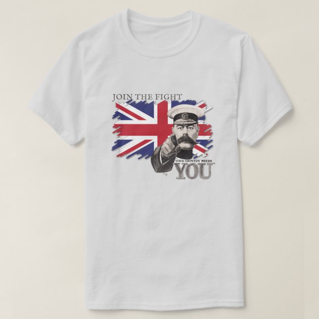 Camiseta básica de Jack Men de la Unión Británica (Diseño del anverso)
