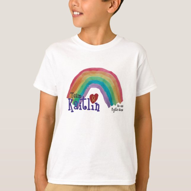 Camiseta básica de Kaitlin del equipo de los niños (Anverso)