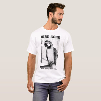 Camiseta básica de la base del pájaro - loro