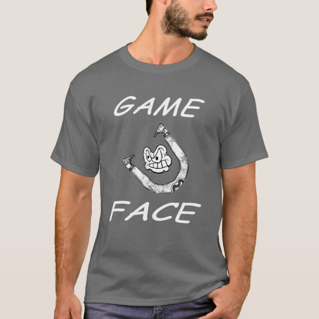 Camiseta básica de la cara del juego de las (Anverso)