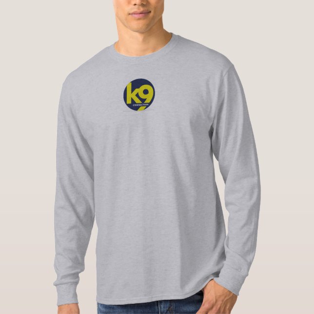 Camiseta básica de la conexión k9 de la manga (Anverso)